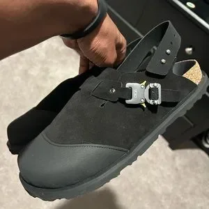 Dior Tookio Birkenstock size 44 Dior Birkenstock Tokio Mule Grey Floral Slingback Nubuck  main image 4
